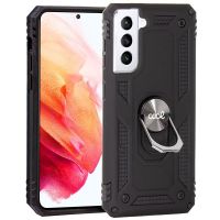 cool funda hard negra con anilla para samsung g990 galaxy s21