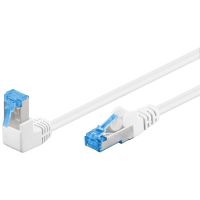 cable de red goobay 51563 05 m cat6a sftp rj-45 blanco azul