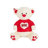 oso camiseta love purpurina   90 cm