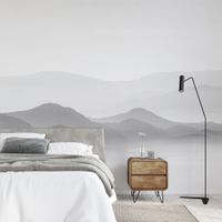 papel pintado panoramico misty mountains gris 170 x 250cm