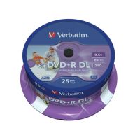 dvd verbatim 43667 85 gb dvdr dl 25 unidades eje