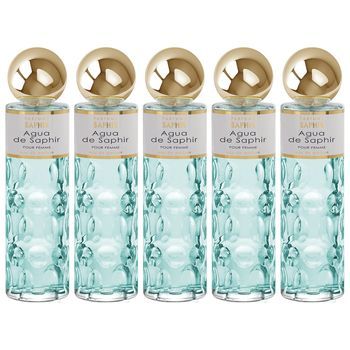 Pack De 5 Eau De Parfum Mujer Saphir Agua De Saphir 200 Ml