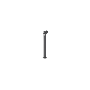 Bolardo De Jardín Con 1 Bombilla E27 Máx. 35 W, Ip65, Aluminio Pintado, Color Antracita - Perenz