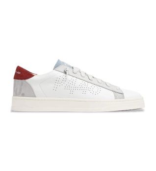 P448 para hombre. F25JACKC101 Zapatillas Jackc 101 blanco (45), Piel, Plano, Cordones, Casual
