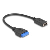 adaptador usb delock 19 pines a llave e interna de 25 cm