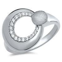 anillo de moda 925 plata circonita