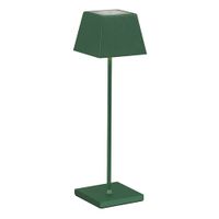 lampara mesa led rossini illuminazione aluminio verde bosque 22w
