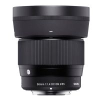 objetivo sigma 56mm f14 dc dn sony e autoenfoque 10 elementos negro
