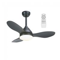 ventilador de techo led cavil mini negro cct dim 24w