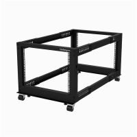 startech rack de marco abierto 8u 4 columnas ajustable de 22 a 40in