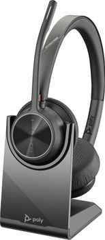 POLY Auriculares Voyager 4320 USB-C + adaptador BT700 + soporte de carga
