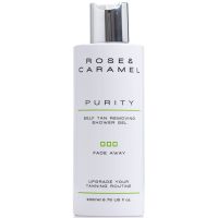 rose  caramel purity fade away self tan removing shower gel 200ml