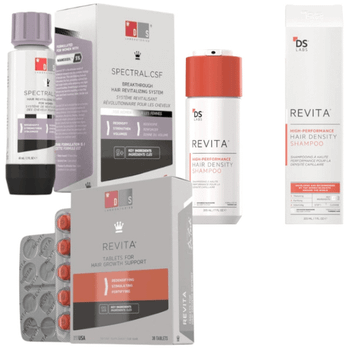 DS.Laboratories Anticaída Postparto y Postlactancia Loción Spectral CSF 60 ml + Champú 205 ml + 30 Comprimidos