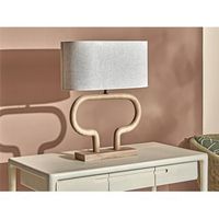 lampara sobremesa demeter madera nat toffee 55x12x40 cm