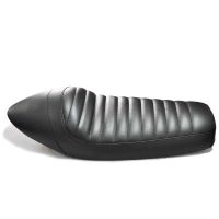 asiento completo universal para moto cafe racer negro