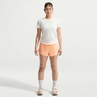 nike swift  camiseta de running mujeres - blanco plateado