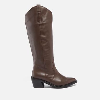 ALOHAS Women's Mount Leather Knee High Western Boots - UK 7-7.5