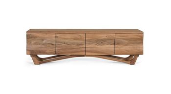 Mueble de tv fabricado a mano en madera de acacia 170cm