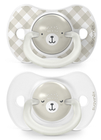 suavinex wildfree chupete noche tetina fisiologica silicona sx pro gris 6-18m 2 uds