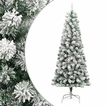 Árbol De Navidad | Decoraciones De Navidad Artificial Con Bisagras Y Nieve Flocada 240 Cm Cfw945775