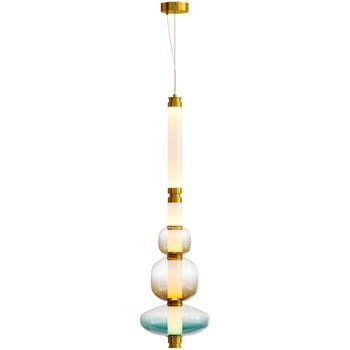 Lámpara Colgante De Cristal - Led - Buyu Azul