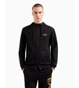 EA7 para hombre. 7M000568_AF13512 Sudadera Logo Series negro (XXL), Casual, Algodón