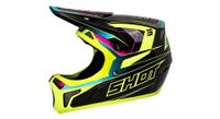 casco integral shot rogue level rosa nacarado amarillo fluorescente