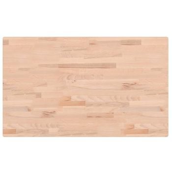 Encimera De Baño | Mueble De Baño Madera Maciza De Haya 100x60x2,5 Cm