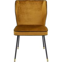 silla terciopelo amarillo
