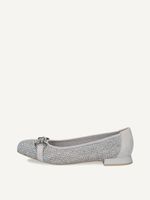 caprice ballerina blue made of leather and synthetic with trapeze heel size 42