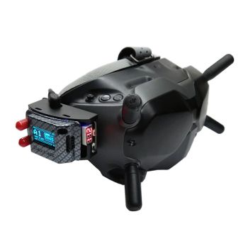 URUAV 5.8GHz RX PORT 3.0 PLUS Placa adaptadora de receptor digital a analógico Carcasa de montaje metálico Combo con ala