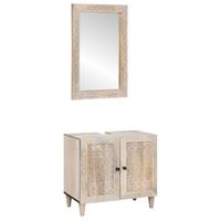 juego de muebles de bano 2 uds 62 x 33 x 58 cm vidaxl