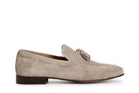 mocasines en piel de ante con borlas para hombre tortora