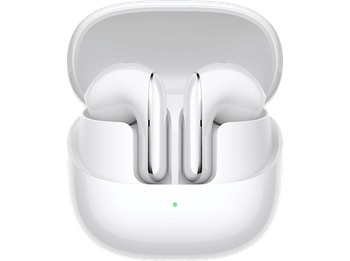Auriculares True Wireless - Xiaomi Buds 5, Cancelación de ruido, Autonomía 6 h, Blanco cerámico