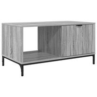 mesa de centro 90x49x46 cm metal - gris