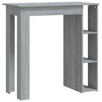 mesa alta  mesa de bar con estante gris sonoma 102x50x1035 cm