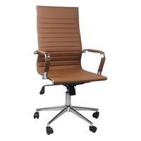 silla de escritorio con ruedas elegance 116x89x60cm thinia home