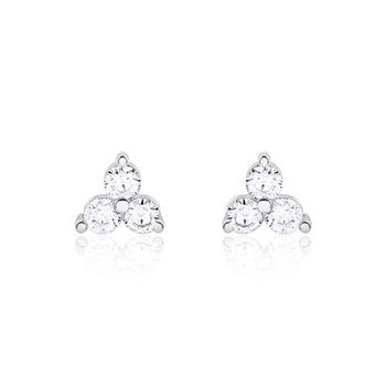 Pendientes de circonita para mujer de plata 925