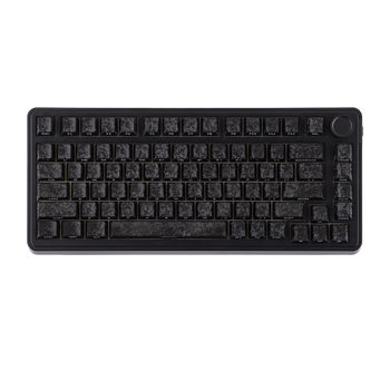 Juego de teclas EPOMAKER SmokFiber Cherry Profile, 120 teclas, aspecto de carbono forjado, teclas de PC con impresión lateral, compatibles con estructura MX