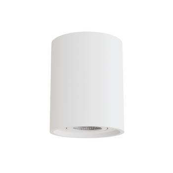Plafón cilíndrico de yeso blanco pintable ip20 1xgu10