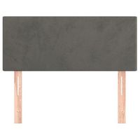 cabecero cama mueble de dormitorio de terciopelo oscuro 100 x 5 x 7888 cm gris m020008190