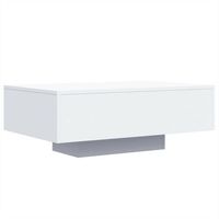 mesa de cafe - mesa de centro con luces led blanco 85x55x31 cm