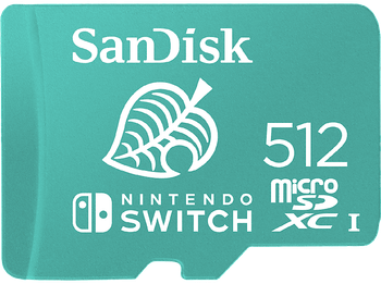 Tarjeta micro SDXC - SanDisk Licencia Nintendo®, 512 GB, Para Nintendo Switch 1, Lite, Oled, 100 MB/s, U3, C10, Verde