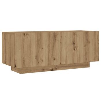 Mesita De Noche Madera De Ingeniería Roble Artisian 100x35x40cm Vidaxl