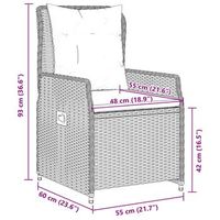 conjunto de comedor para jardin al aire libre conjunto de 5 piezas con cojines