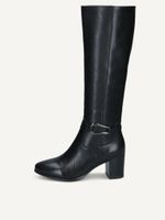 caprice boots black made of leather with block heel size 405