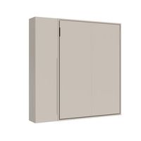 cama doble vertical plegable versia 160 con armario de 1 puerta a la izquierda clay