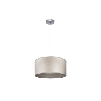 Colgante Tania 1xe27 Niquel/madera Gris Regx40x40 Cm