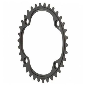 Plato Campagnolo Super Record 4 Brazos Negro 11 Velocidades Carretera Aluminio 34t