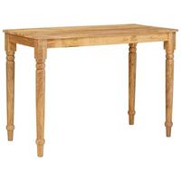 mesa de cafe marron 110 x 55 x 77 cm madera de mango maciza